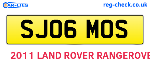 SJ06MOS are the vehicle registration plates.