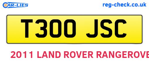 T300JSC are the vehicle registration plates.