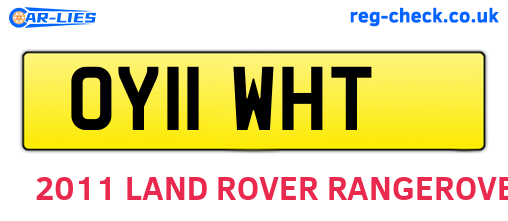 OY11WHT are the vehicle registration plates.