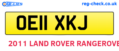 OE11XKJ are the vehicle registration plates.