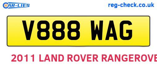 V888WAG are the vehicle registration plates.
