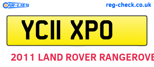 YC11XPO are the vehicle registration plates.