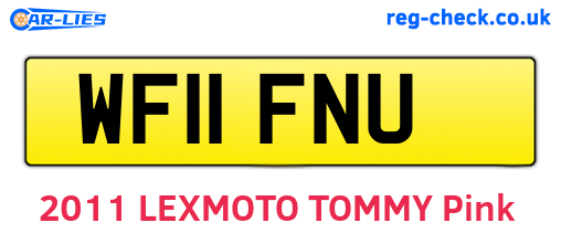 WF11FNU are the vehicle registration plates.