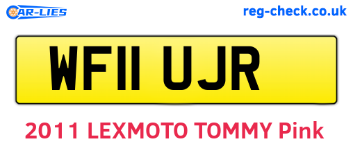 WF11UJR are the vehicle registration plates.