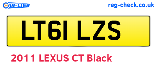 LT61LZS are the vehicle registration plates.