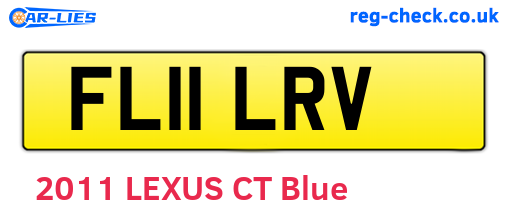 FL11LRV are the vehicle registration plates.