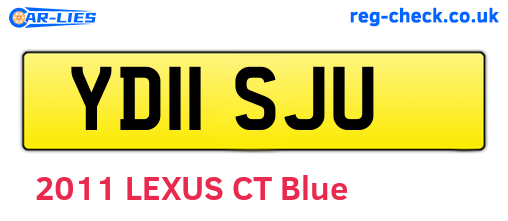 YD11SJU are the vehicle registration plates.