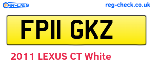 FP11GKZ are the vehicle registration plates.