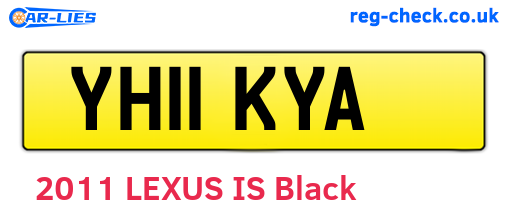 YH11KYA are the vehicle registration plates.
