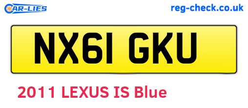 NX61GKU are the vehicle registration plates.