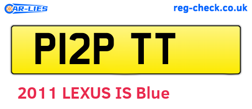 P12PTT are the vehicle registration plates.