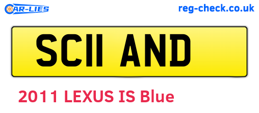 SC11AND are the vehicle registration plates.