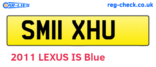 SM11XHU are the vehicle registration plates.