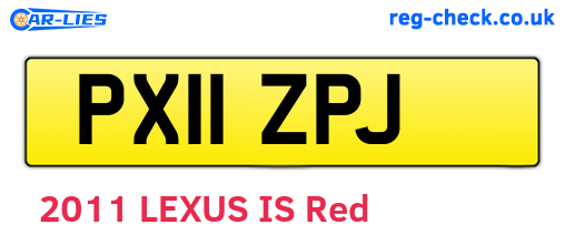 PX11ZPJ are the vehicle registration plates.