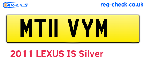MT11VYM are the vehicle registration plates.