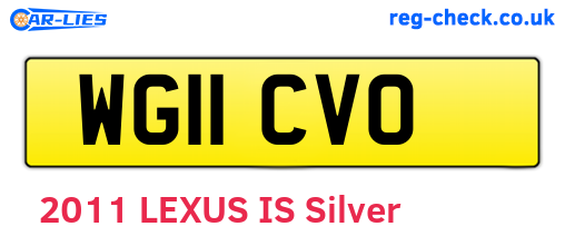 WG11CVO are the vehicle registration plates.