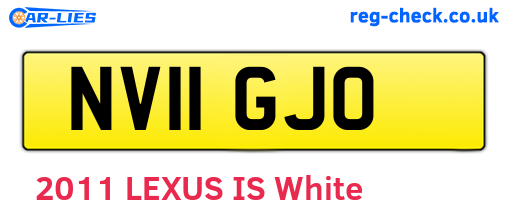 NV11GJO are the vehicle registration plates.
