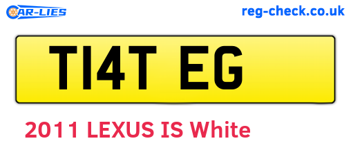 T14TEG are the vehicle registration plates.