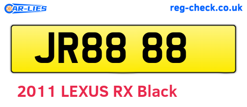 JR8888 are the vehicle registration plates.