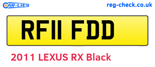 RF11FDD are the vehicle registration plates.
