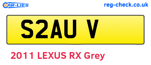 S2AUV are the vehicle registration plates.