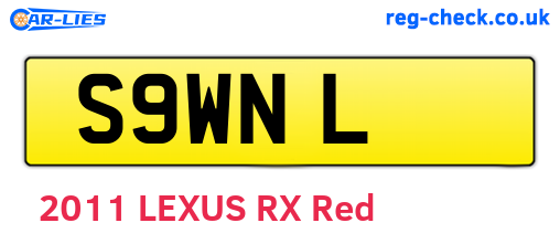 S9WNL are the vehicle registration plates.