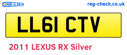 LL61CTV are the vehicle registration plates.