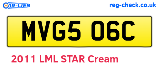 MVG506C are the vehicle registration plates.