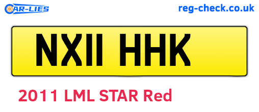 NX11HHK are the vehicle registration plates.