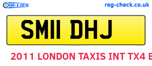SM11DHJ are the vehicle registration plates.