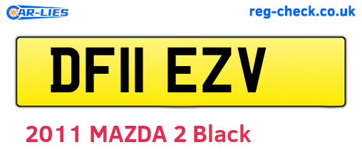 DF11EZV are the vehicle registration plates.