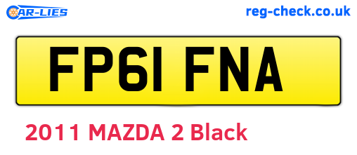 FP61FNA are the vehicle registration plates.