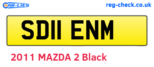 SD11ENM are the vehicle registration plates.