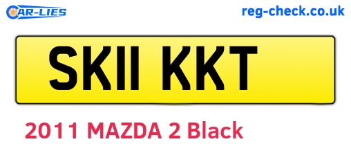 SK11KKT are the vehicle registration plates.