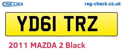 YD61TRZ are the vehicle registration plates.