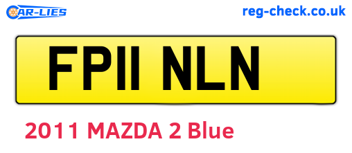 FP11NLN are the vehicle registration plates.