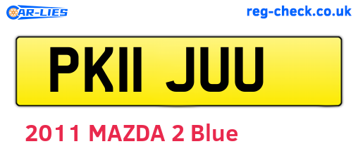 PK11JUU are the vehicle registration plates.