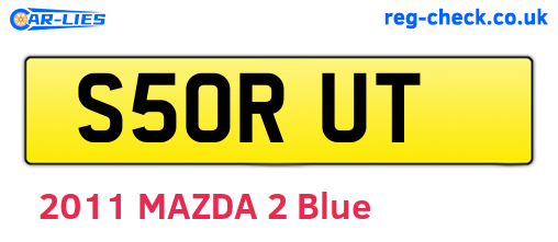 S50RUT are the vehicle registration plates.
