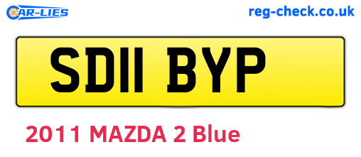 SD11BYP are the vehicle registration plates.