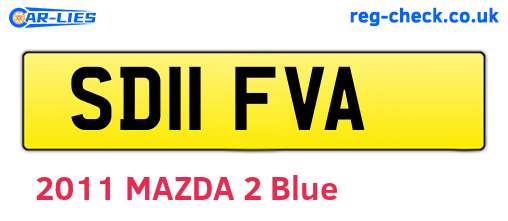 SD11FVA are the vehicle registration plates.