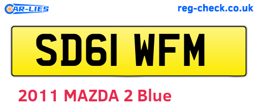 SD61WFM are the vehicle registration plates.