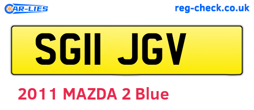 SG11JGV are the vehicle registration plates.