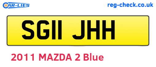 SG11JHH are the vehicle registration plates.