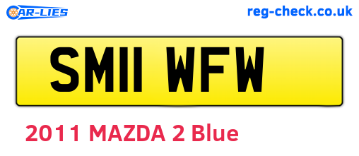 SM11WFW are the vehicle registration plates.