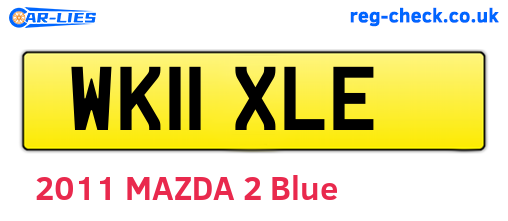 WK11XLE are the vehicle registration plates.