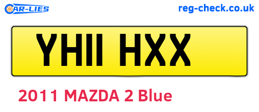 YH11HXX are the vehicle registration plates.