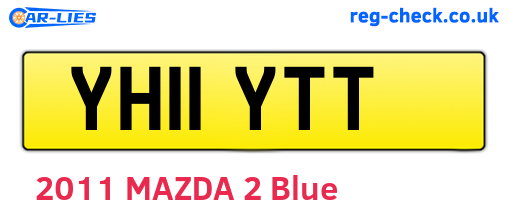 YH11YTT are the vehicle registration plates.