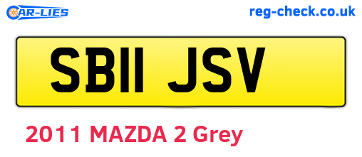 SB11JSV are the vehicle registration plates.