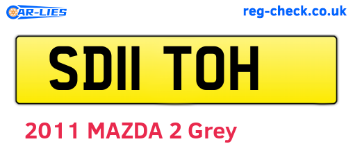 SD11TOH are the vehicle registration plates.