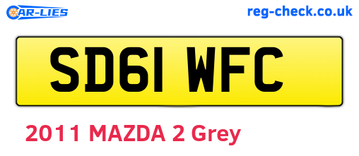 SD61WFC are the vehicle registration plates.
